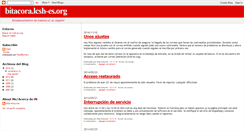 Desktop Screenshot of bitacora.lcsh-es.org